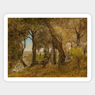 Olives, Albano, Italy by George Inness Sticker